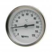 Термометр биметаллический F+R801 80мм с погружной гильзой WATTS Ind 160 град.C гильза 100мм