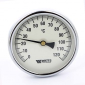 Термометр биметаллический F+R801 100мм с погружной гильзой WATTS Ind 120 град.C гильза 75мм